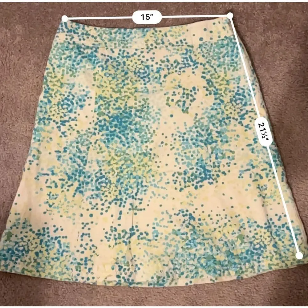 Women’s Eddie Bauer Cotton Midi Colorful Skirt 6 - Picture 4 of 5